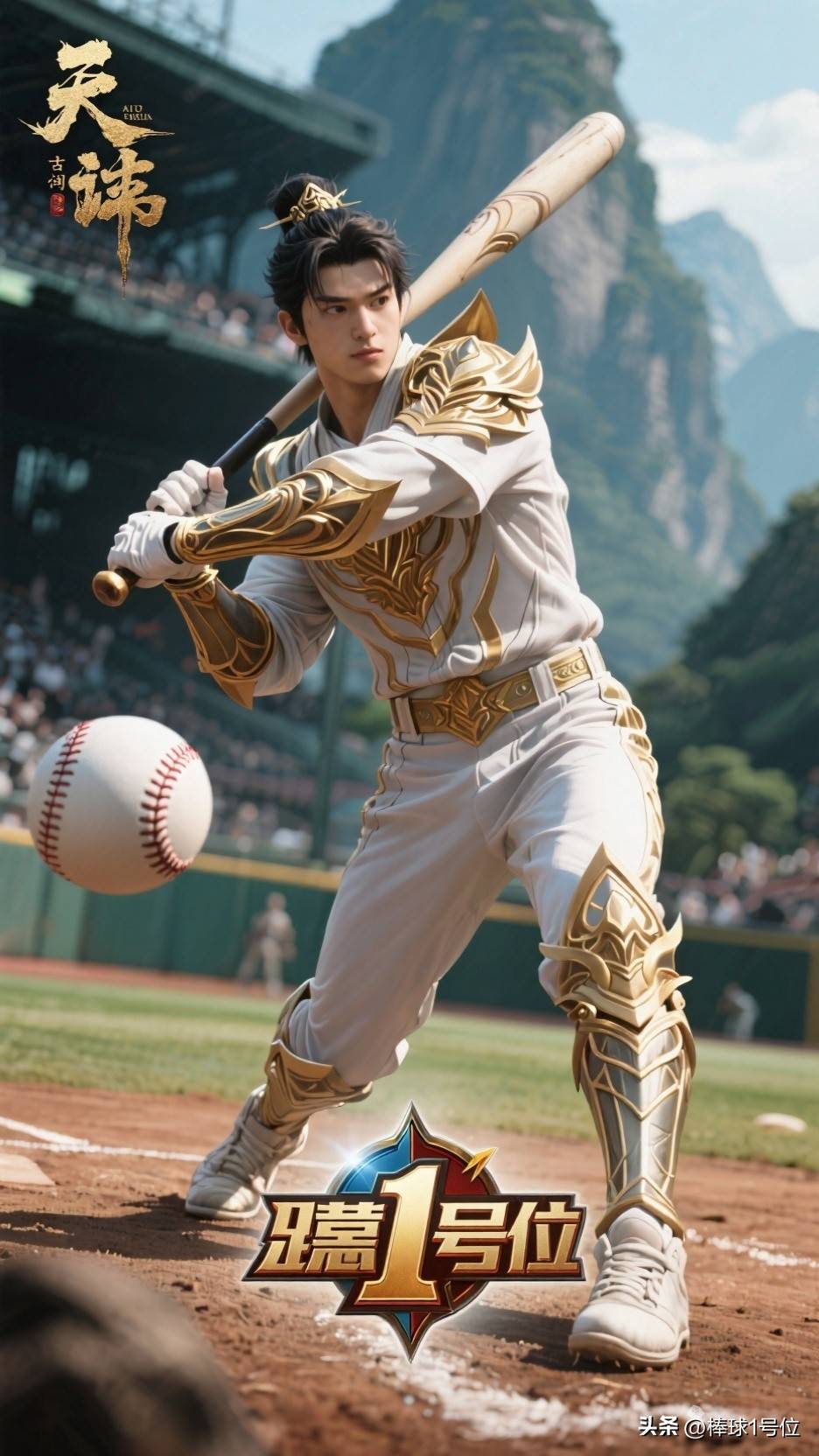 《棒球》MLB美职棒洋基队·棒球1号位